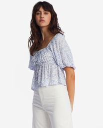 3 You Wish Cropped Shirt Purple ABJWT00408 Billabong