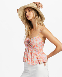3 Love Notes Tank Top Pink ABJWT00411 Billabong