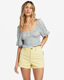 0 Keep Dreaming - Crop top para Mulher Azul ABJWT00412 Billabong