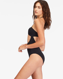 2 Sol Searcher Cut-Out One-Piece Swimsuit Black ABJX100182 Billabong