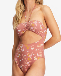 4 Whisper To Me One-Piece Swimsuit Brown ABJX100195 Billabong