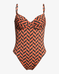5 Cross Step One-Piece Swimsuit Red ABJX100203 Billabong