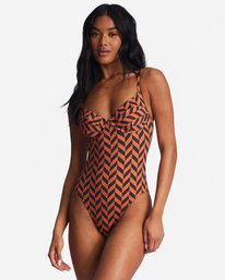 1 Cross Step - One-Piece Swimsuit for Women Red ABJX100203 Billabong