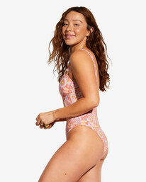 2 Billabong x Smiley Good Times One-Piece Swimsuit Multicolor ABJX100207 Billabong