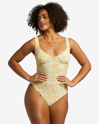 4 Sun Worshipper Tanlines One-Piece Swimsuit Multicolor ABJX100214 Billabong