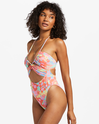 1 Coast Is Clear One-Piece Swimsuit Multicolor ABJX100216 Billabong