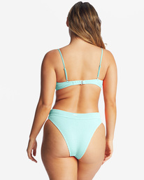 1 Summer High V-Neck Bralette Bikini Top Green ABJX300206 Billabong