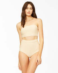 1 Tanlines Bandeau Bikini Top Beige ABJX300386 Billabong