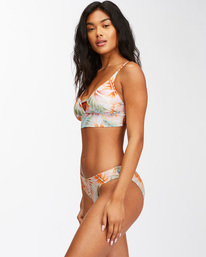 1 Island Calling V-Neck Bikini Top White ABJX300424 Billabong