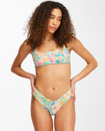3 Sweet Tropics Skinny Mini Reversible Bikini Top Multicolor ABJX300428 Billabong