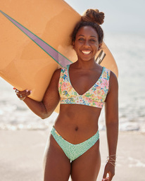 0 Sweet Tropics Reversible Plunge Bikini Top Multicolor ABJX300429 Billabong