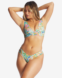 11 Sweet Tropics Reversible Plunge Bikini Top Multicolor ABJX300429 Billabong