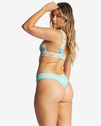 2 Sweet Tropics Reversible Plunge Bikini Top Multicolor ABJX300429 Billabong