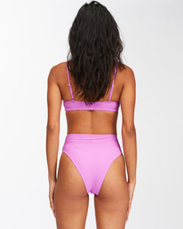 4 Tanlines Avery Mini Scoop-Neck Bikini Top Purple ABJX300444 Billabong