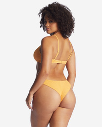 1 So Dazed Charlie Fixed Triangle Bikini Top Yellow ABJX300445 Billabong
