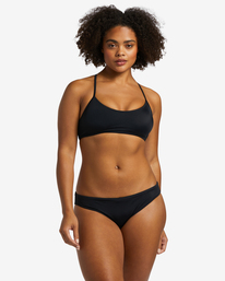5 A/Div Lace-Up Trilet Bikini Top Black ABJX300468 Billabong