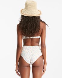 3 Ditsy Dreamin Knotted Bandeau Bikini Top Multicolor ABJX300533 Billabong