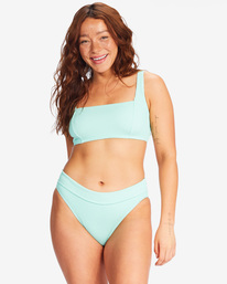 8 Summer High Square Bralette Underwire Bikini Top Green ABJX300591 Billabong