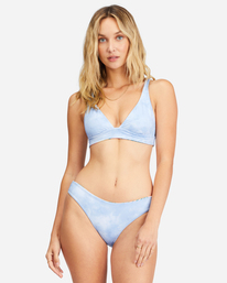 6 Rides And Tides Banded Triangle Reversible Bikini Top Multicolor ABJX300610 Billabong