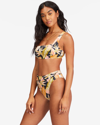 1 Wave Tribe Square Bralette Bikini Top Black ABJX300612 Billabong
