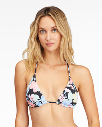 3 Feelin Tropical Multi Reversible Triangle Bikini Top Multicolor ABJX300655 Billabong
