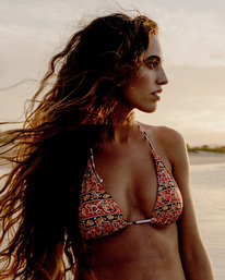 0 Swept Away Multi-Way Triangle Reversible Bikini Top Multicolor ABJX300668 Billabong