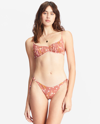 1 Whisper To Me Bralette Bikini Top Brown ABJX300672 Billabong