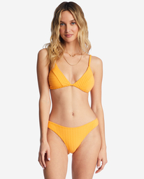 1 In The Loop Charlie - Fixed Triangle Bikini Top for Women Orange ABJX300678 Billabong