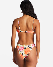 2 Magic Gardens Skinny Mini Crop Bikini Top White ABJX300683 Billabong