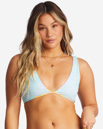 3 Dreamland - Haut de bikini débardeur réversible pour Femme Multicouleurs ABJX300707 Billabong