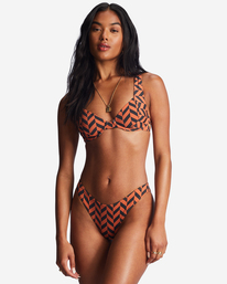 0 Cross Step Emma - Top de bikini con aros para Mujer Rojo ABJX300710 Billabong