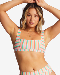 4 Island Glow Tanlines - Top de bikini deportivo para Mujer Multicolor ABJX300719 Billabong