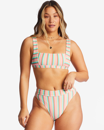 0 Island Glow Tanlines - Top de bikini deportivo para Mujer Multicolor ABJX300719 Billabong