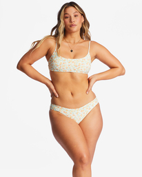 0 Aint She Sweet Tanlines Mini Crop Bikini Top White ABJX300721 Billabong