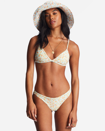 1 Aint She Sweet Tanlines Ceci - Haut de bikini triangle pour Femme Blanc ABJX300722 Billabong