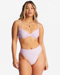 1 Covered In Love Tanlines Morgn Underwired Bikini Top Purple ABJX300725 Billabong