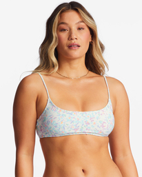 3 Sweet Oasis Tanlines Crop Bikini Top White ABJX300728 Billabong