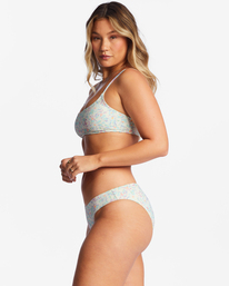 3 Sweet Oasis Tanlines - Top de Bikini Crop para Mujer Blanco ABJX300728 Billabong