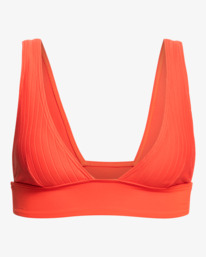 6 Lined Up Remi - Plunge Triangle Bikini Top for Women Red ABJX300733 Billabong