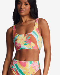 4 Chasin Sunbeams - Parte de cima de biquíni Top para Mulher Multicolor ABJX300743 Billabong