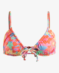 6 Coast Is Clear Ruched Triangle Bikini Top Multicolor ABJX300780 Billabong