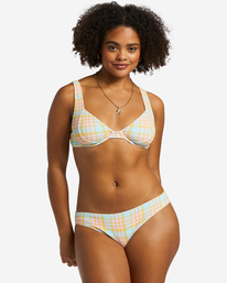 5 Check Please Emma - Reggiseno bikini con ferretto da Donna Multicolor ABJX300806 Billabong