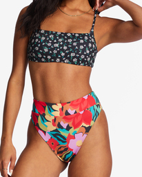 7 Islands Away Rev Zoe Reversible Crop Bikini Top Multicolor ABJX300820 Billabong