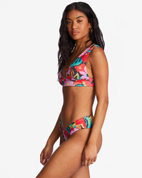 6 Islands Away Rev - Reggiseno bikini reversibile con taglio plunge da Donna Multicolor ABJX300821 Billabong