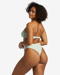 6 I Sea You Tanlines Bandeau Bikini Top Green ABJX300823 Billabong