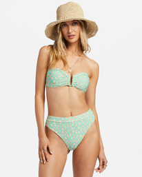 1 I Sea You Tanlines - Bandeau-Bikinioberteil für Frauen Grün ABJX300823 Billabong