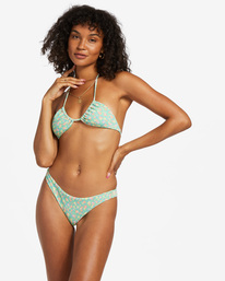 4 I Sea You Tanlines Triangle Bikini Top Green ABJX300825 Billabong