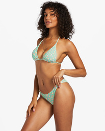 1 I Sea You Tanlines Triangle Bikini Top Green ABJX300825 Billabong