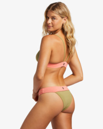 2 A/Div Banded Triangle UPF 50 Bikini Top Green ABJX300867 Billabong