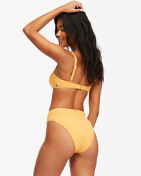 5 So Dazed Maui Rider High-Waisted Bikini Bottoms Yellow ABJX400448 Billabong